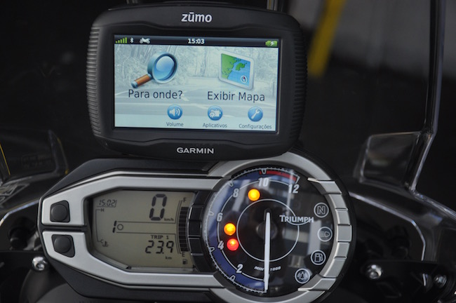 tiger 800 suporte para GPS