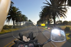 Viagem motocicleta Uruguai Saindo de Colonia del Sacramento